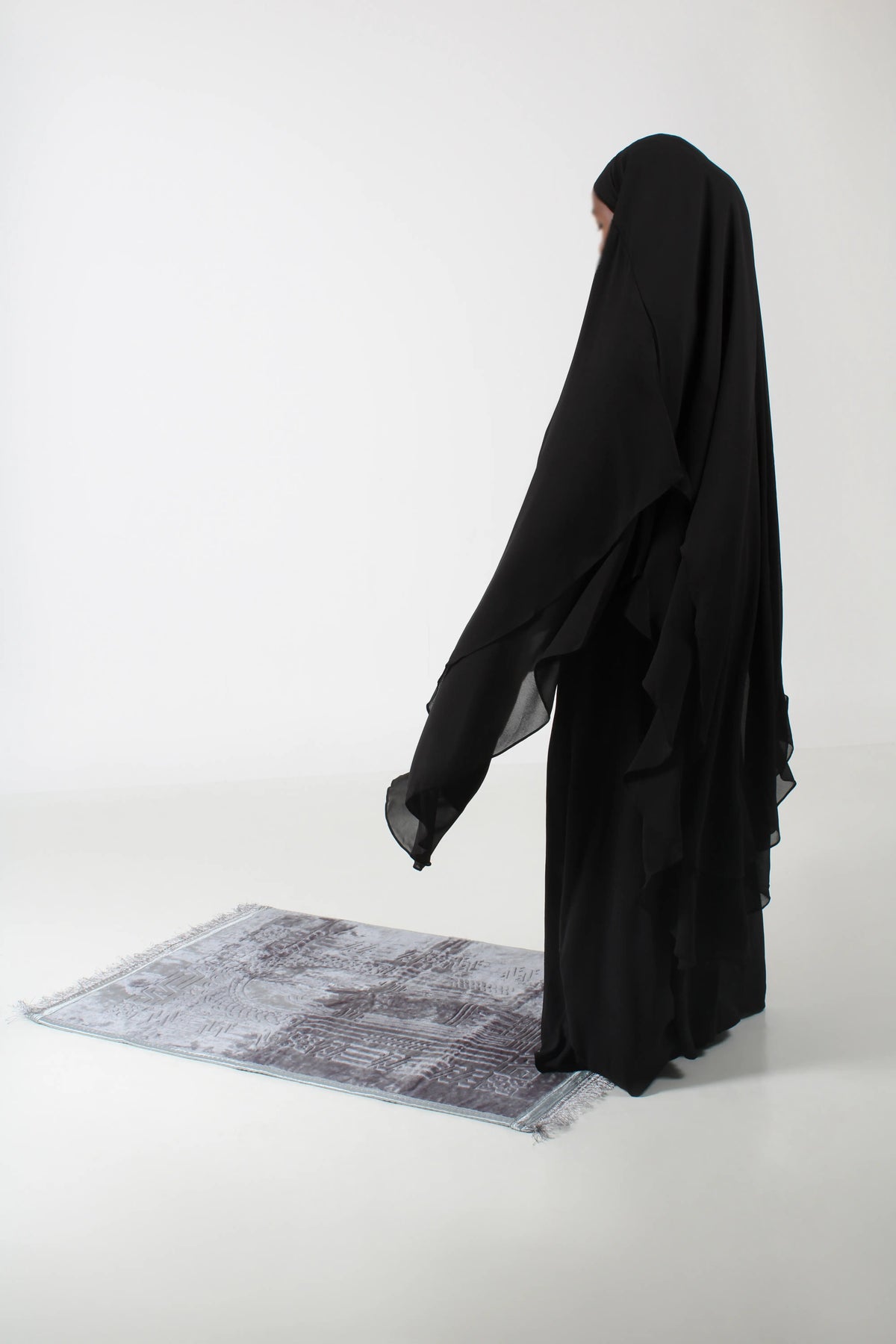 Chiffon Long Khimar – elegant lang khimar i myk chiffon fra Qamar