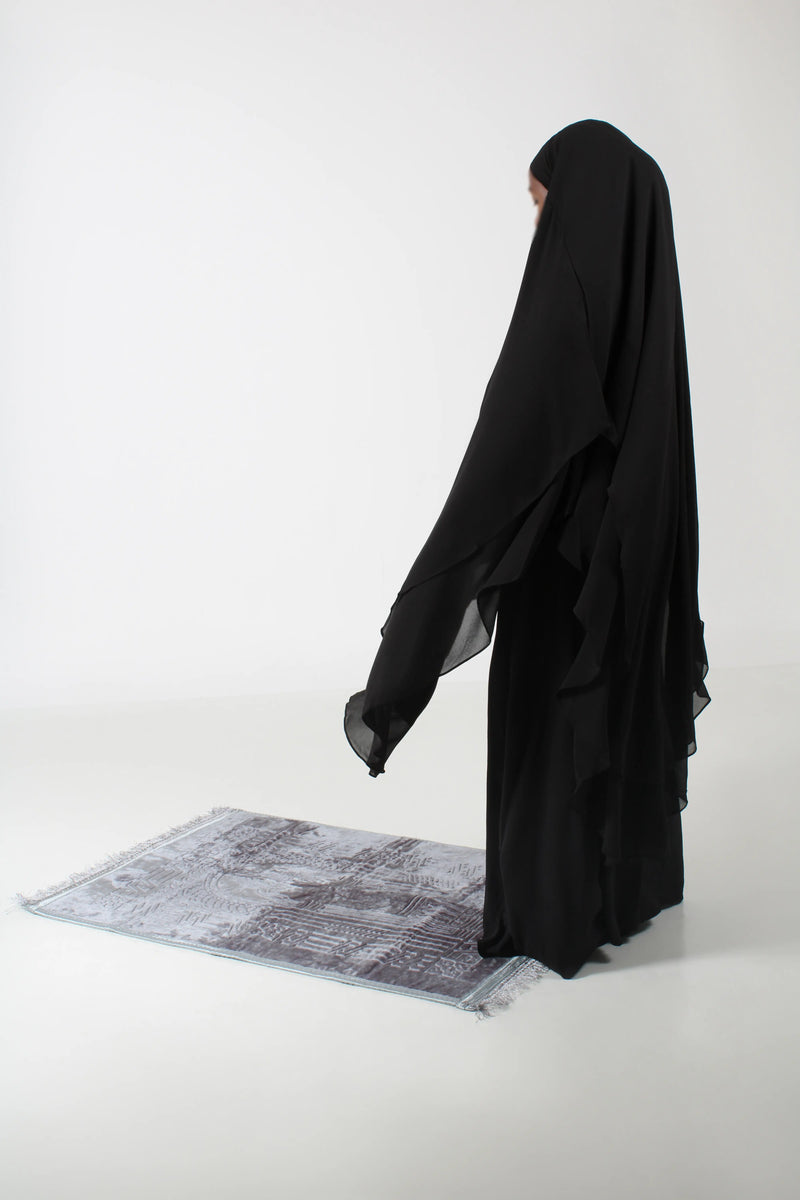 Chiffon Long Khimar – elegant lang khimar i myk chiffon fra Qamar