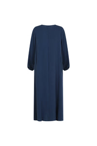 Kjole-dame-blaa-back-Abaya-Qamar