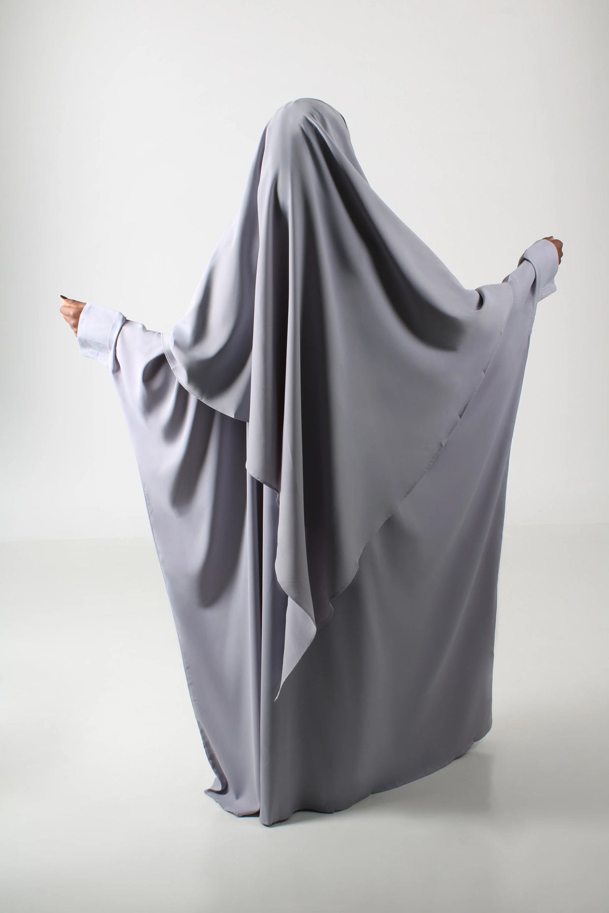 Kjole-dame-gra-Abaya-Qamar