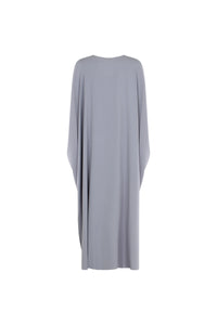 Kjole-dame-gra-back-Abaya-Qamar