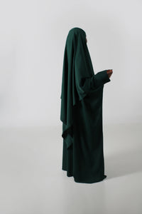Kjole-dame-grønn-Abaya-Qamar-2