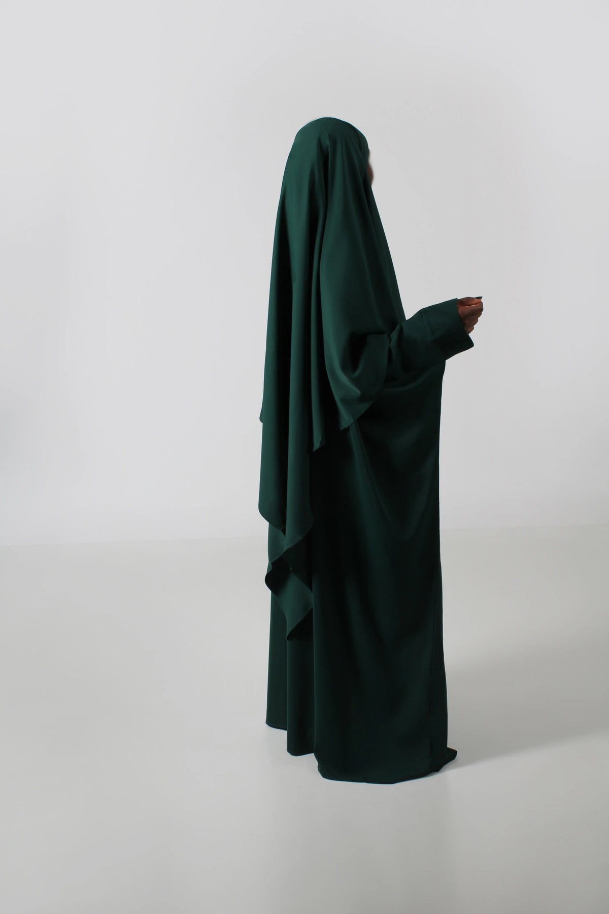 Kjole-dame-grønn-Abaya-Qamar-2