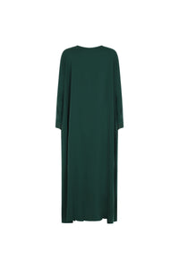 Kjole-dame-grønn-back-Abaya-Qamar