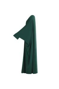 Kjole-dame-grønn-side1-Abaya-Qamar