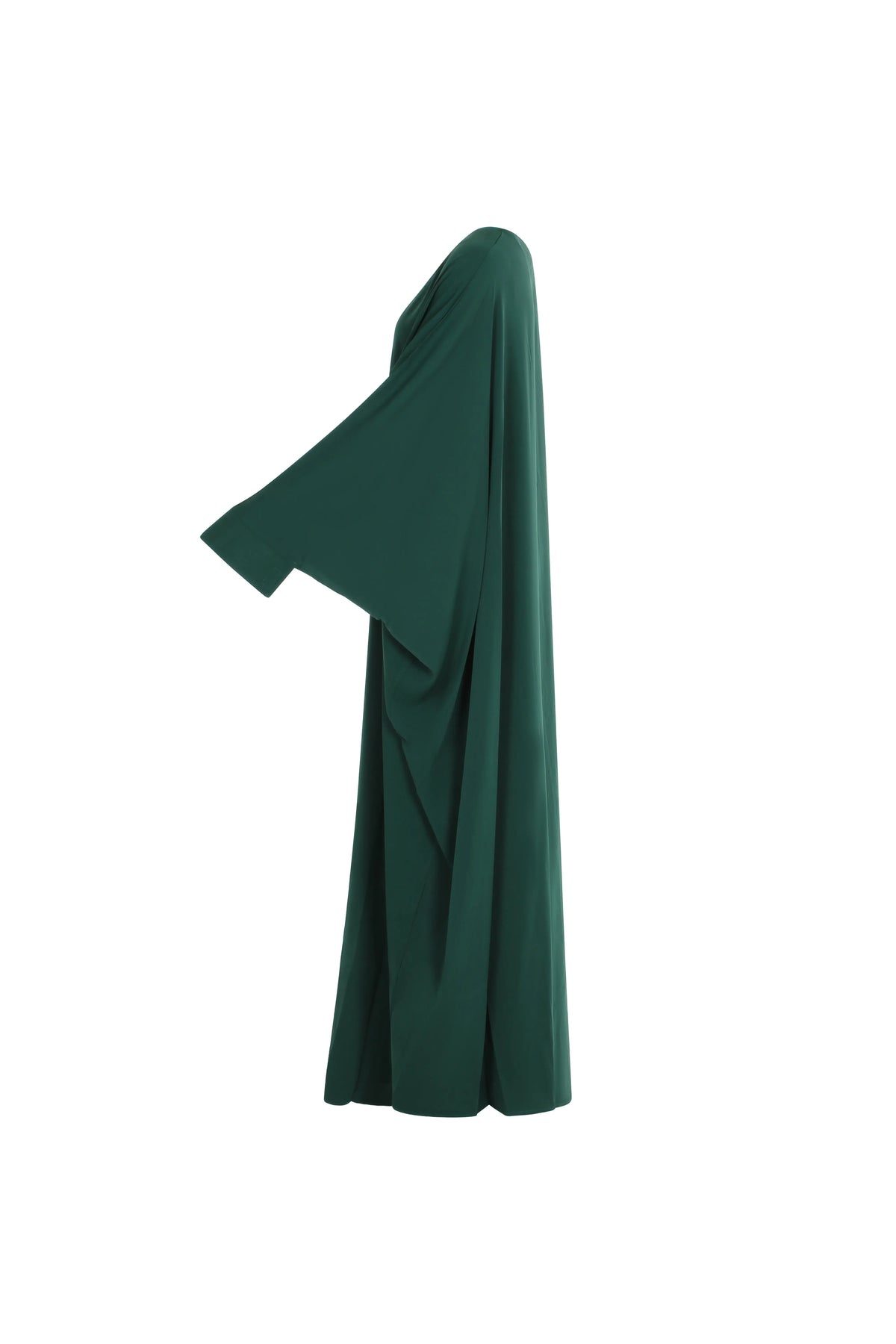 Kjole-dame-grønn-side1-Abaya-Qamar