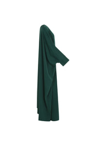 Kjole-dame-grønn-side2-Abaya-Qamar