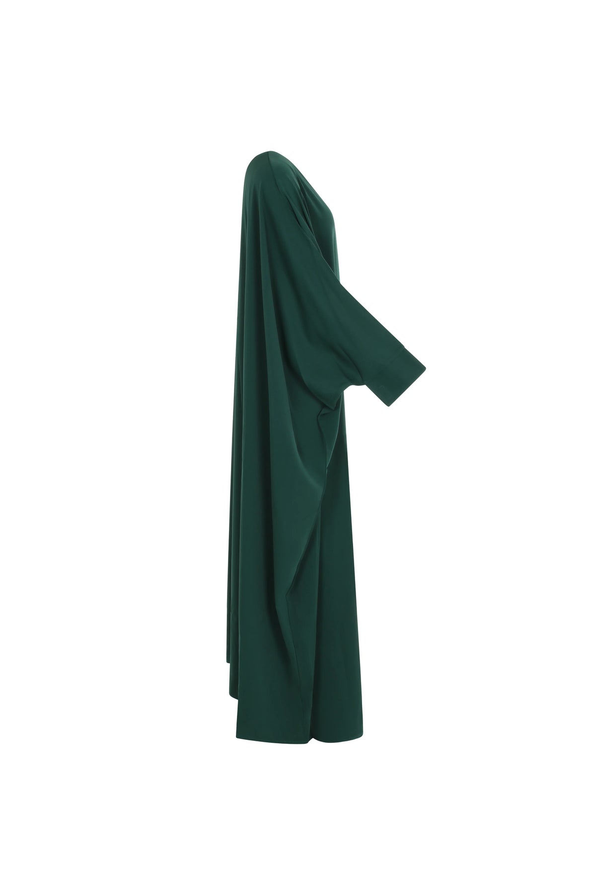 Kjole-dame-grønn-side2-Abaya-Qamar