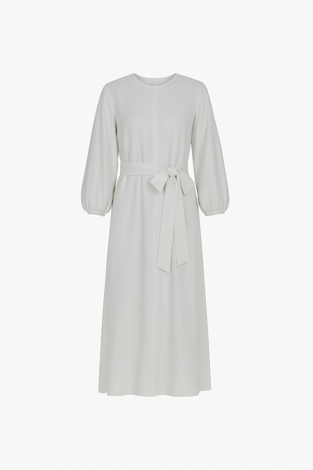 Amina Abaya White - med belte